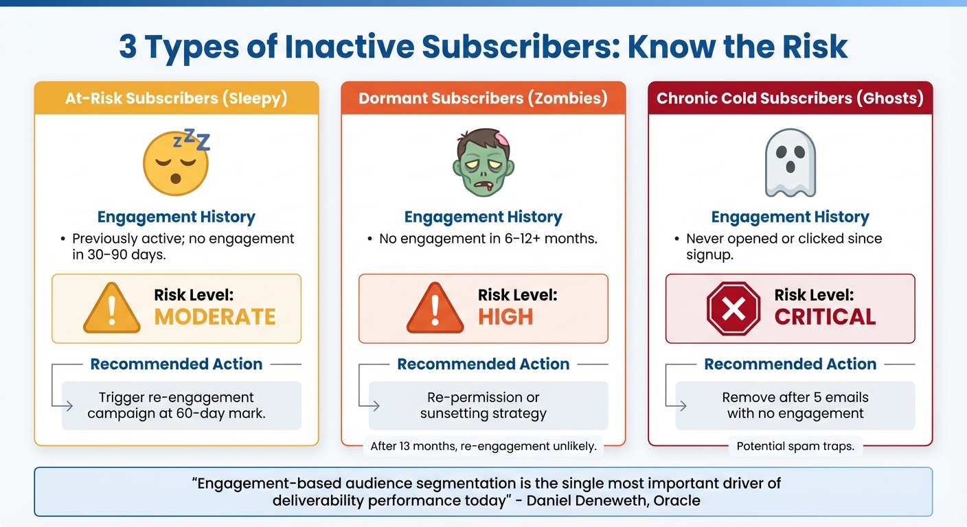 Inactive Subscriber Types: Risk Levels and Recommended Actions