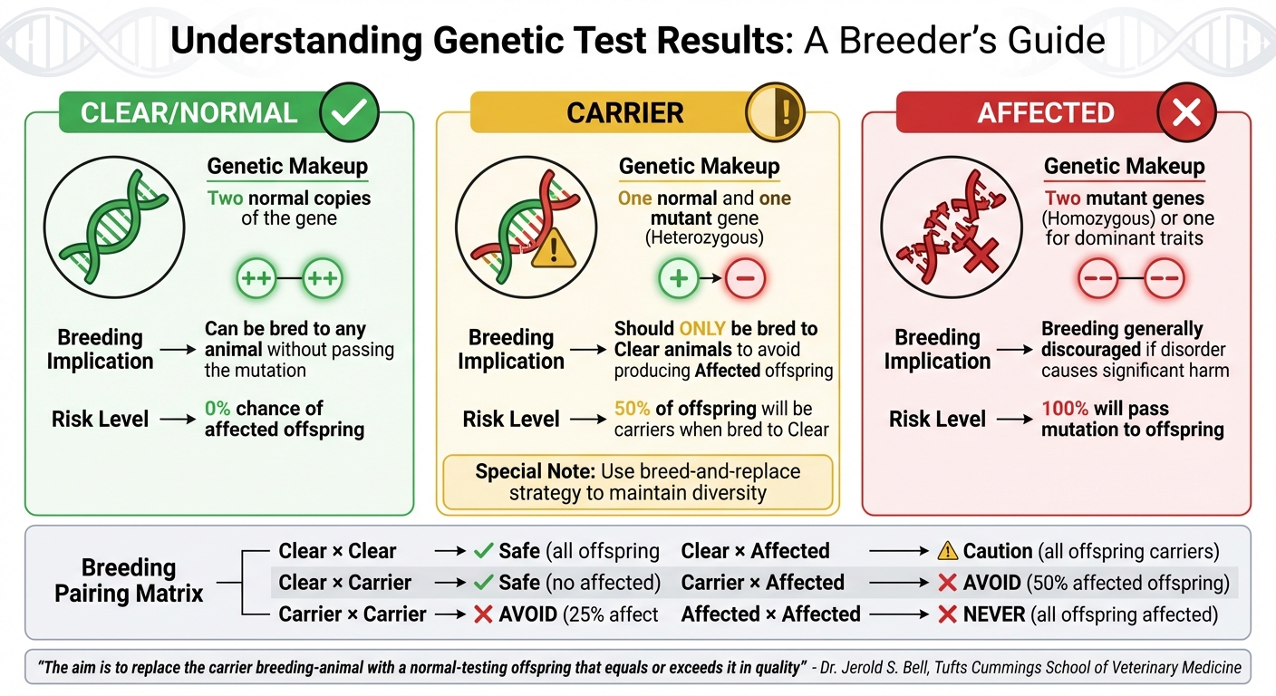 Genetic Test Results Guide for Pet Breeding Decisions