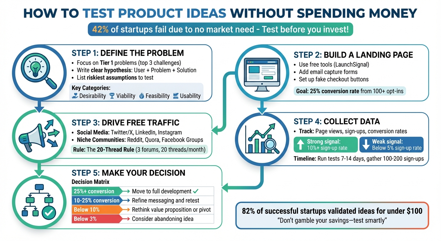 5-Step Process to Test Product Ideas Without Spending Money