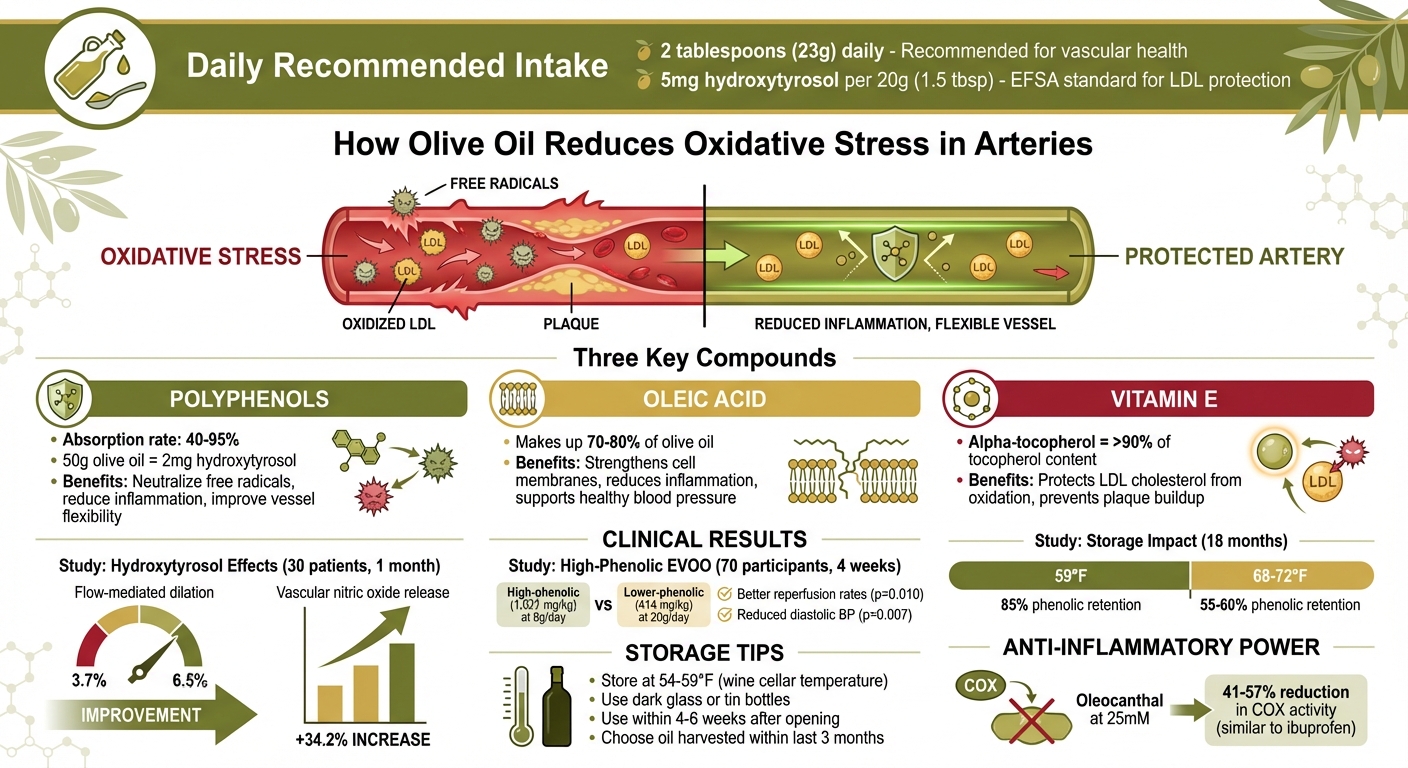 How Olive Oil Compounds Protect Your Arteries: Key Benefits and Daily Intake