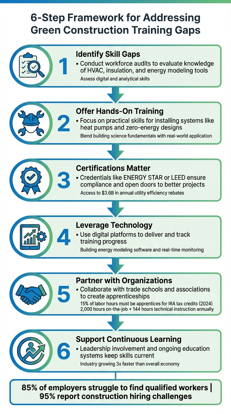 6-Step Framework for Addressing Green Construction Training Gaps