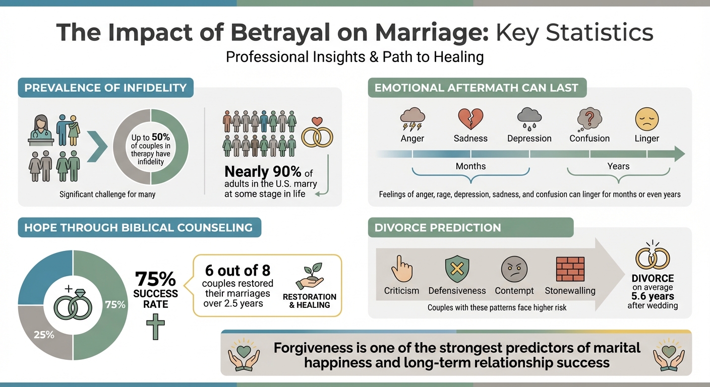 Marital Betrayal Statistics and Healing Outcomes