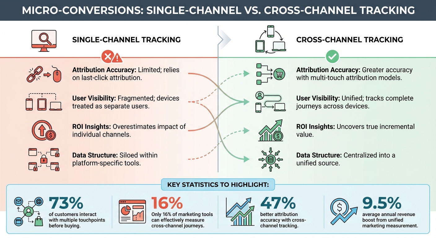Single-Channel vs Cross-Channel Tracking Comparison
