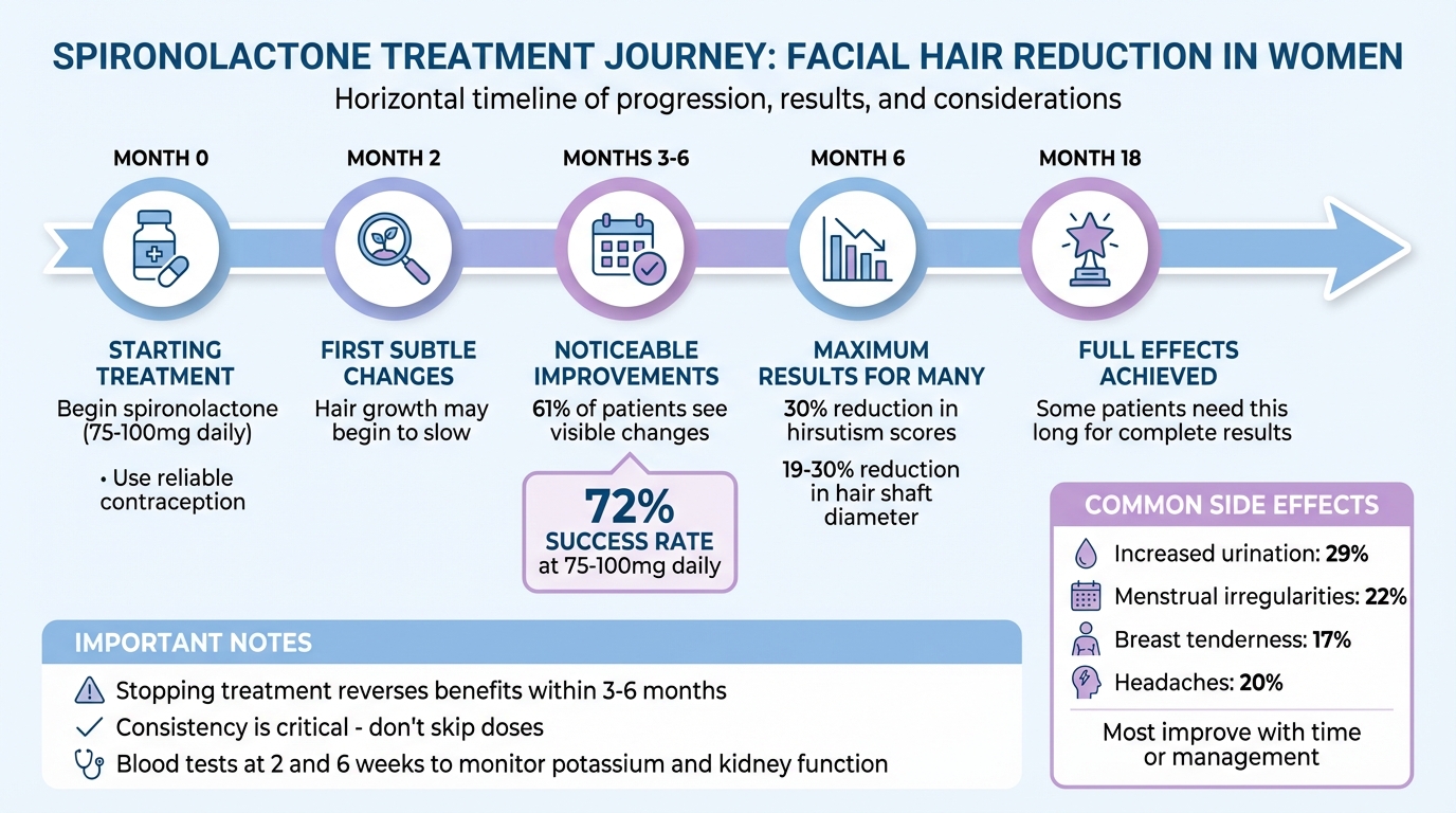 Spironolactone Treatment Timeline: Expected Results and Key Milestones