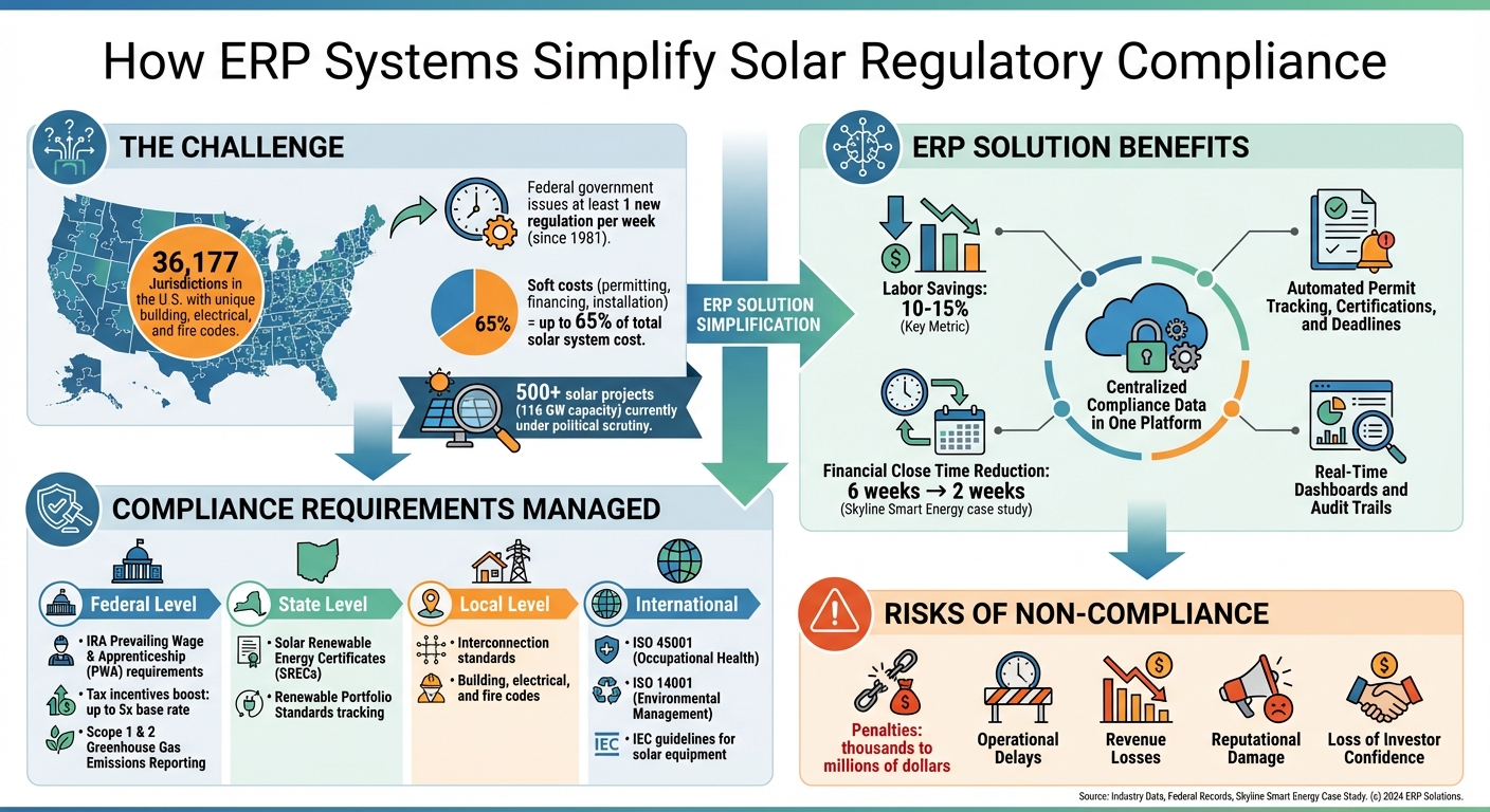 How ERP Systems Simplify Solar Regulatory Compliance: Key Benefits and Statistics
