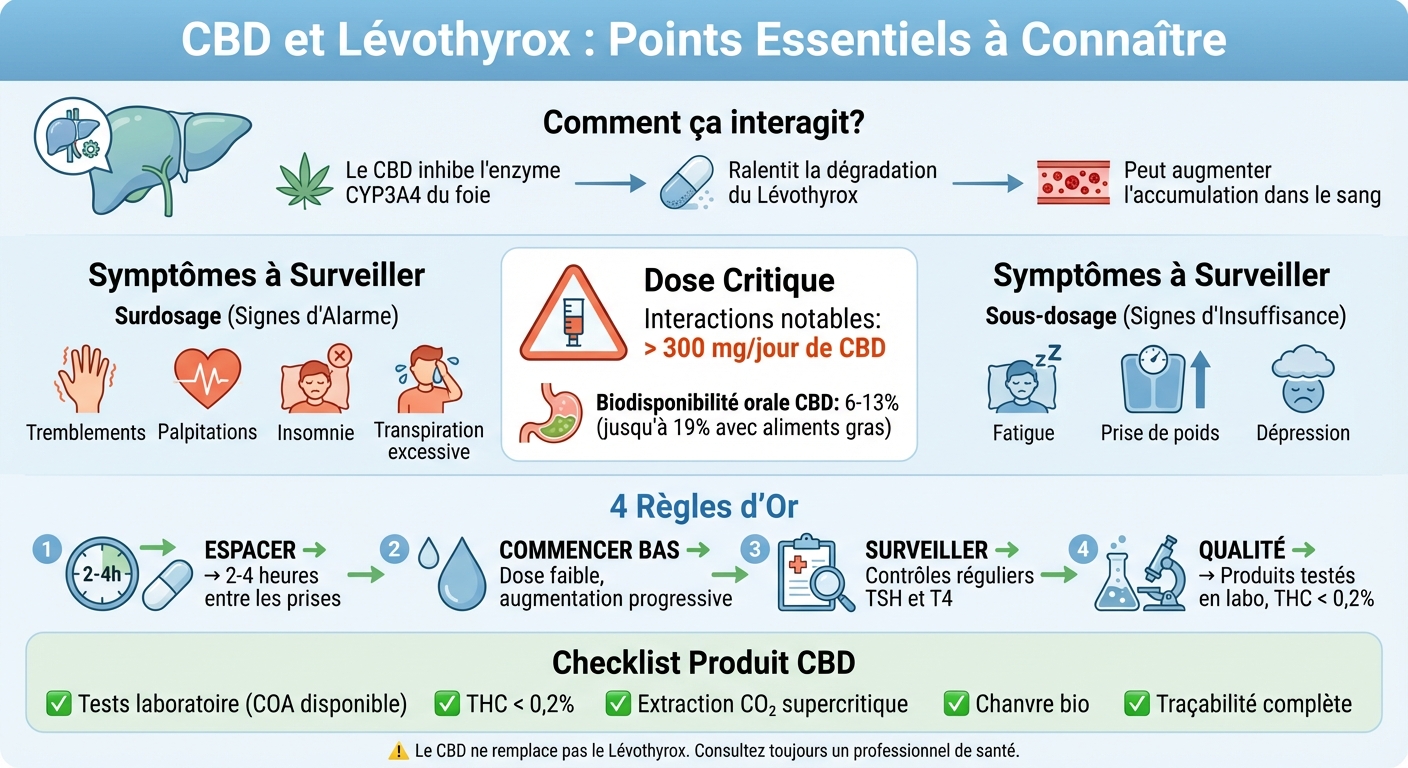 Guide de sécurité : utiliser CBD et Lévothyrox ensemble