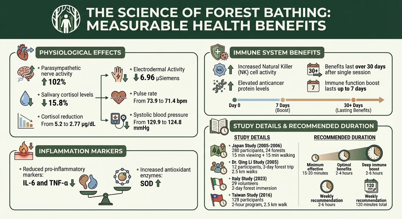 Forest Bathing Health Benefits: Scientific Data and Research Results
