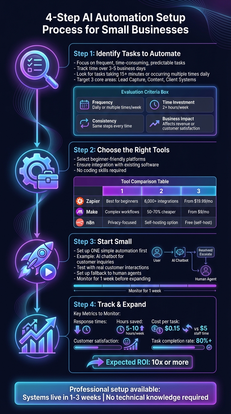 4-Step AI Automation Setup Guide for Small Businesses