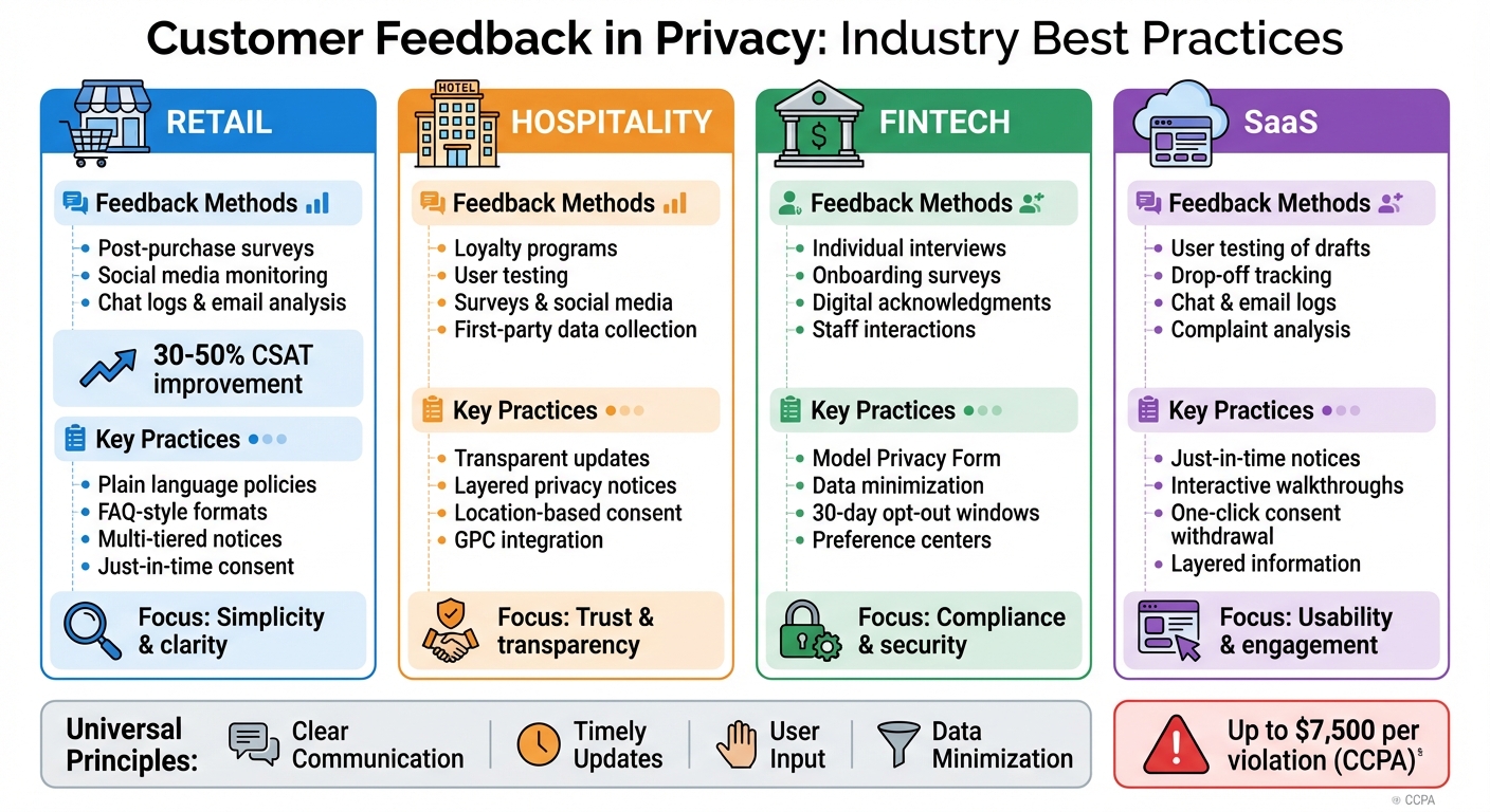 Customer Feedback Best Practices for Privacy Policies Across Industries