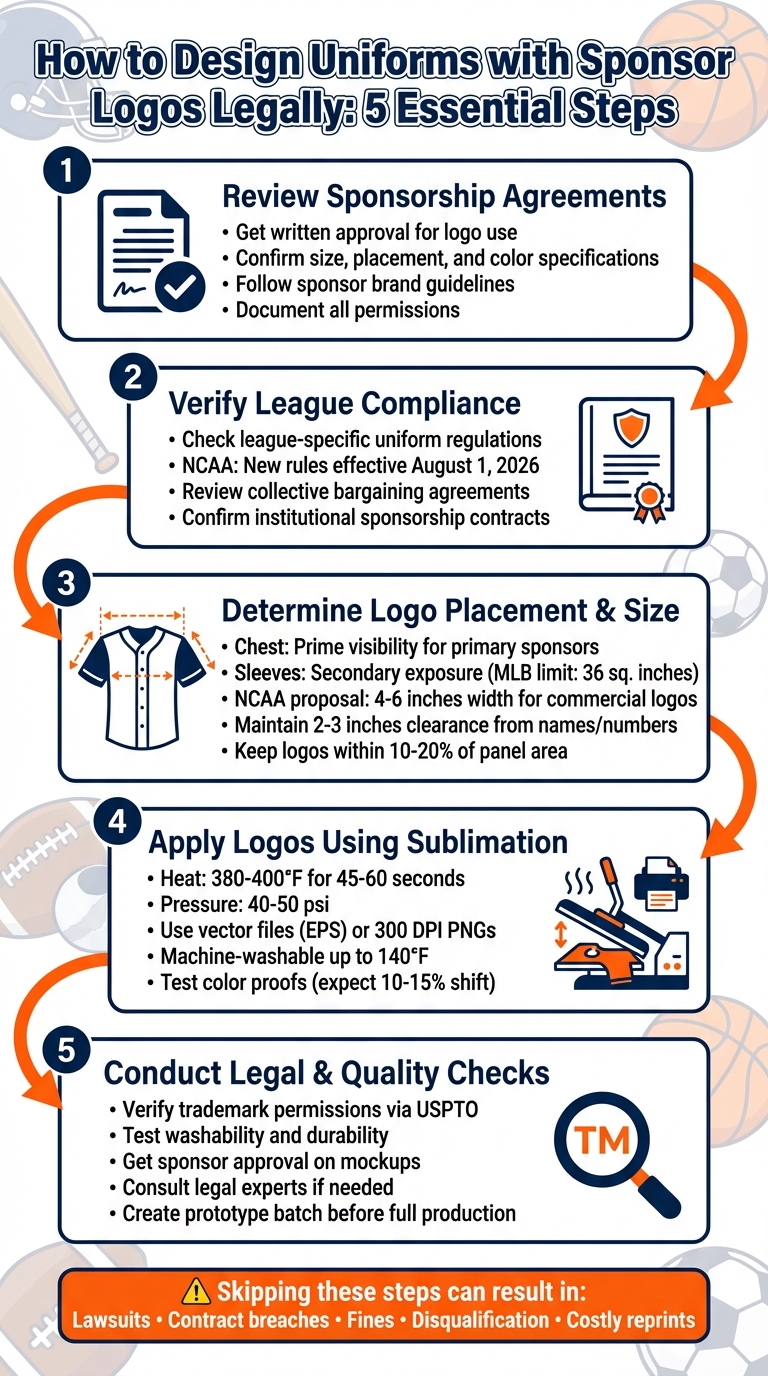 5-Step Legal Process for Adding Sponsor Logos to Sports Uniforms