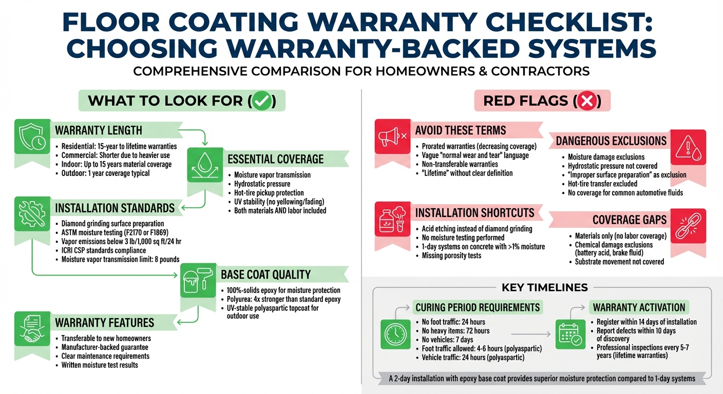 Warranty Coverage Comparison: What to Look For vs Red Flags in Floor Coating Warranties