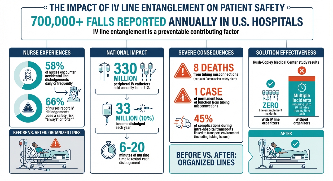 IV Line Entanglement Statistics and Impact on Patient Safety