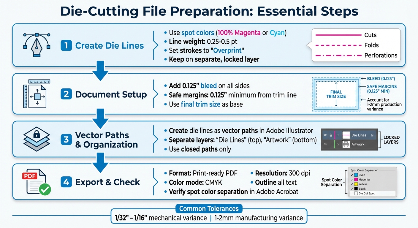 Die-Cutting File Preparation Checklist: 4-Step Process for Print-Ready Files
