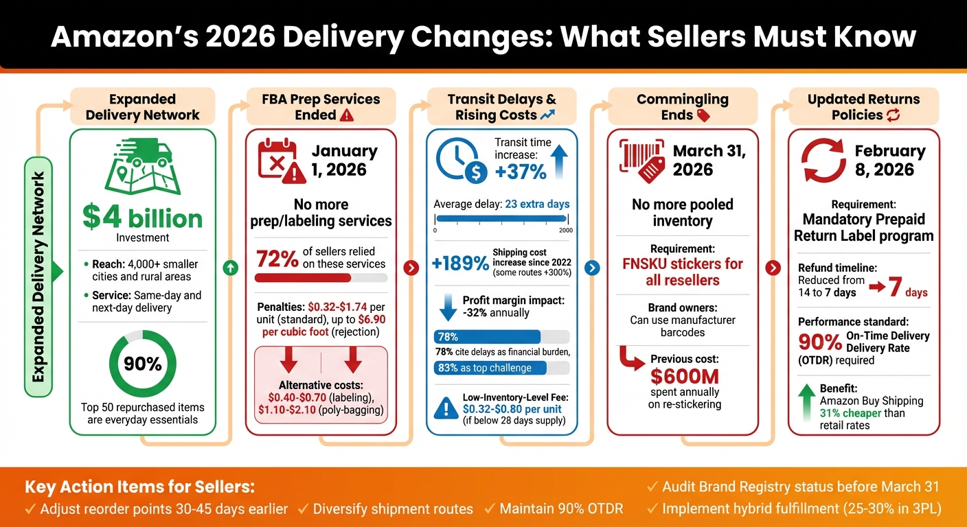 Amazon 2026 Delivery Changes: Key Updates and Deadlines for Sellers