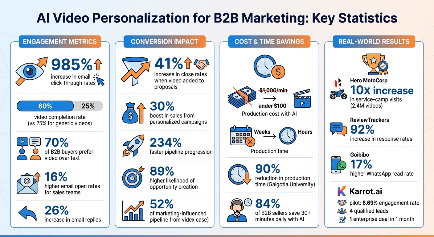 AI Video Personalization Impact on B2B Marketing Performance