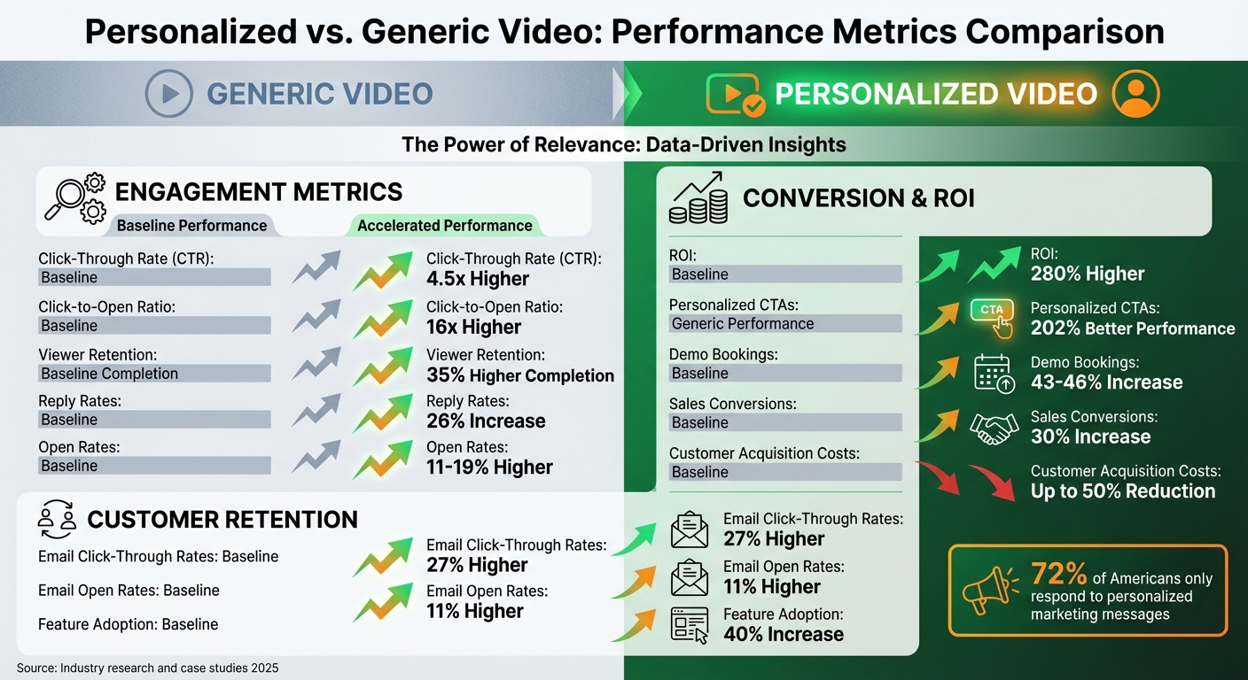 Personalized vs Generic Video Performance Metrics Comparison
