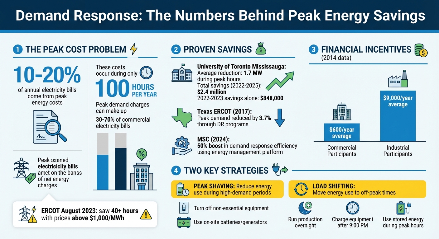 Demand Response Programs: Cost Savings and Peak Energy Statistics