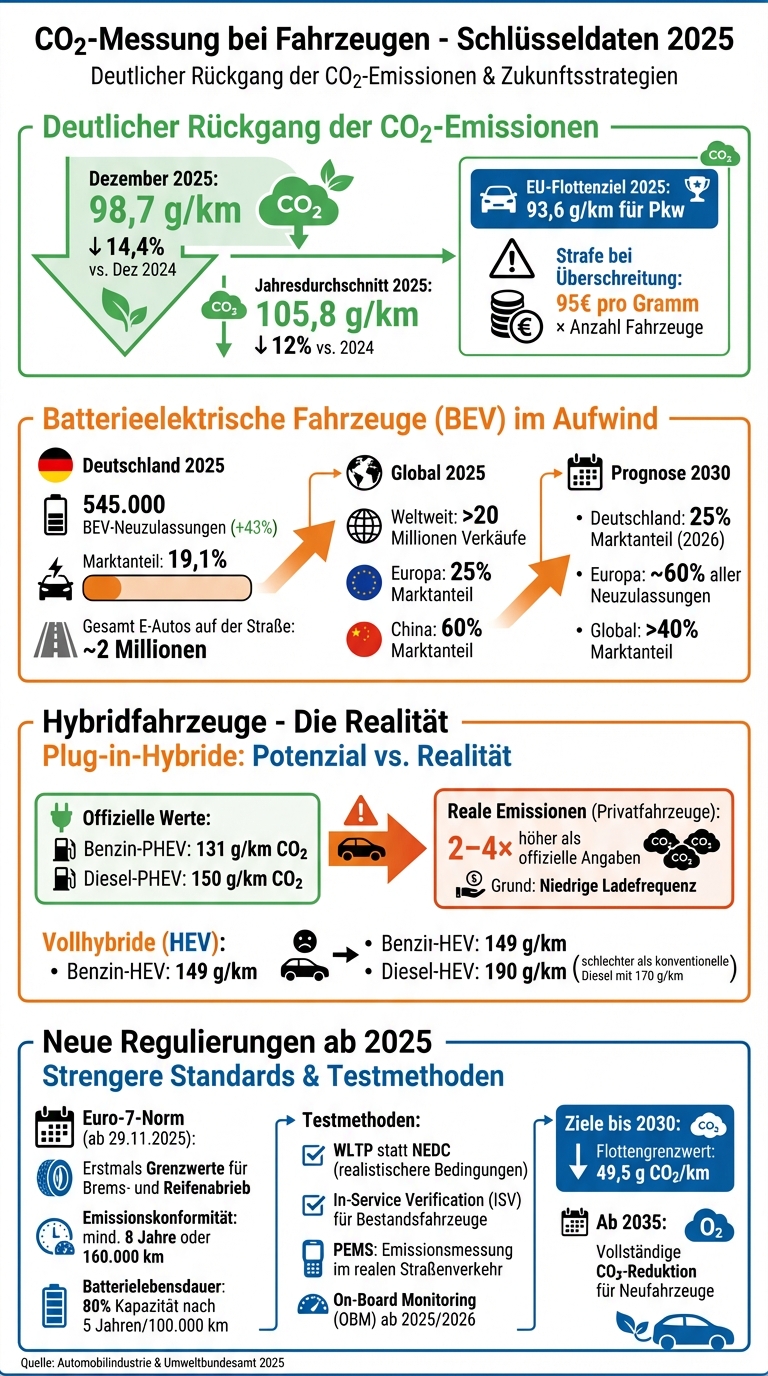 CO2-Emissionen und Elektrofahrzeug-Trends Deutschland 2025