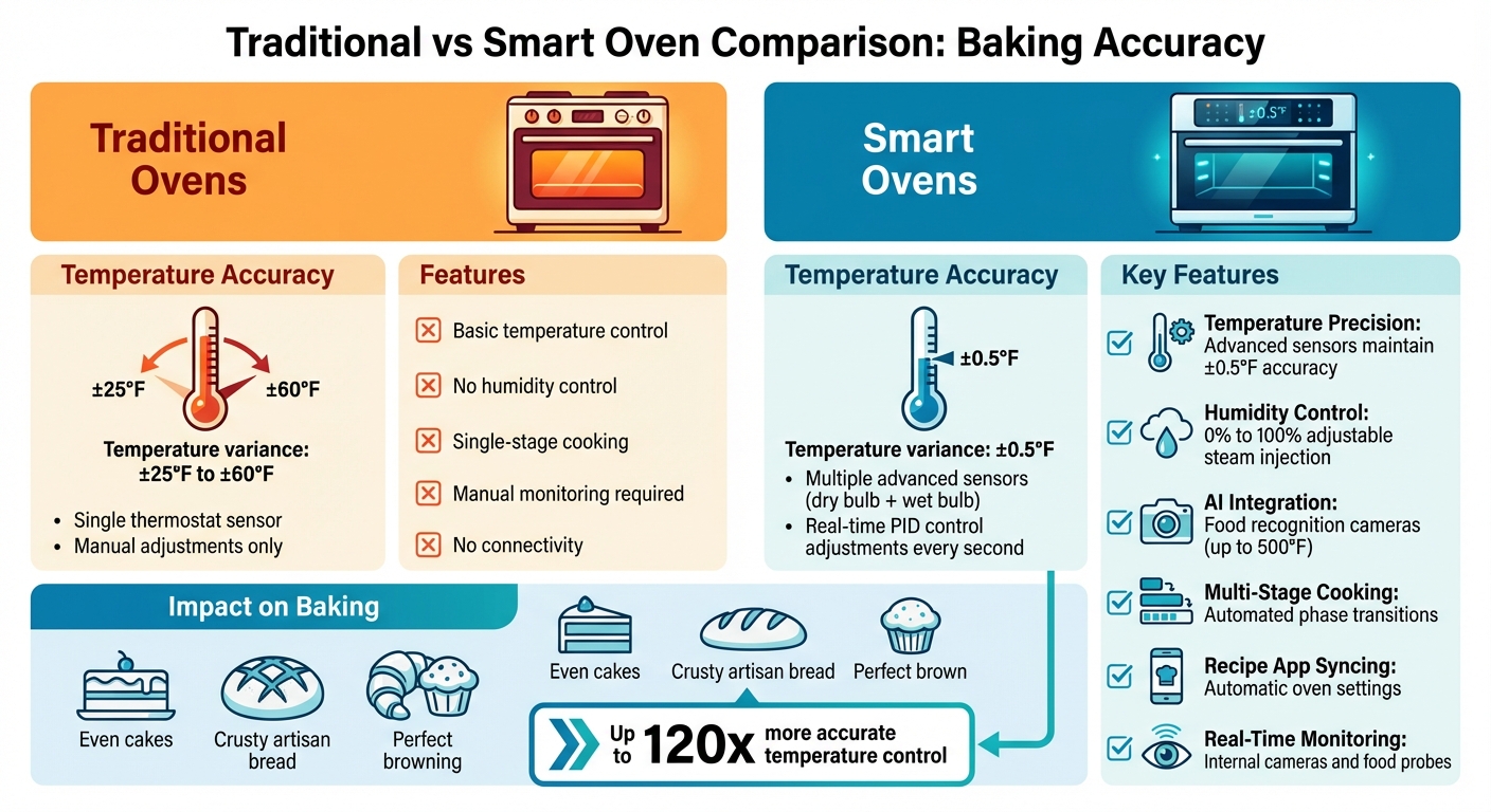 Traditional vs Smart Oven Temperature Accuracy Comparison