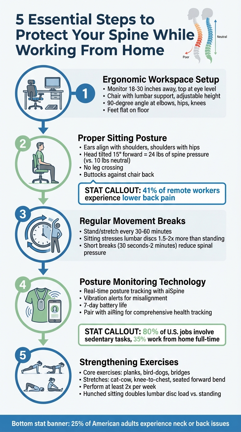 5-Step Guide to Ergonomic Home Workspace Setup for Spine Health