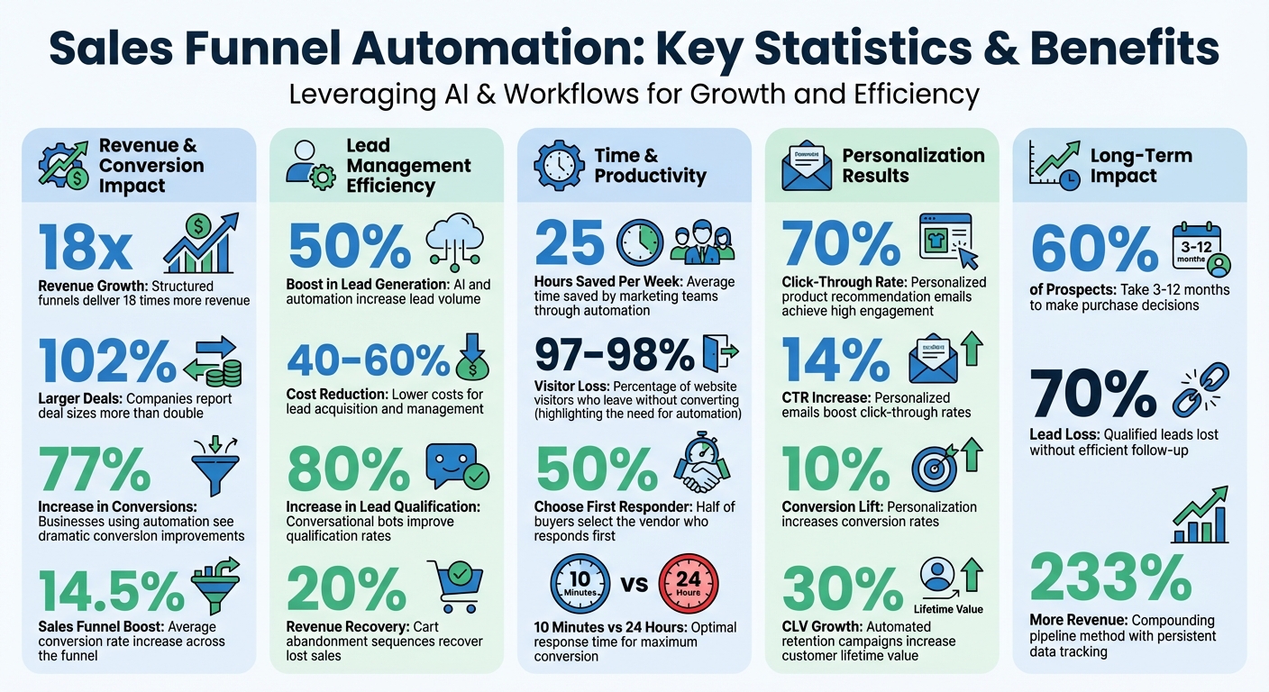 Sales Funnel Automation Statistics and Benefits