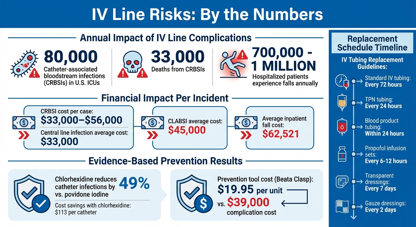 IV Line Risk Statistics and Prevention Costs in U.S. Hospitals