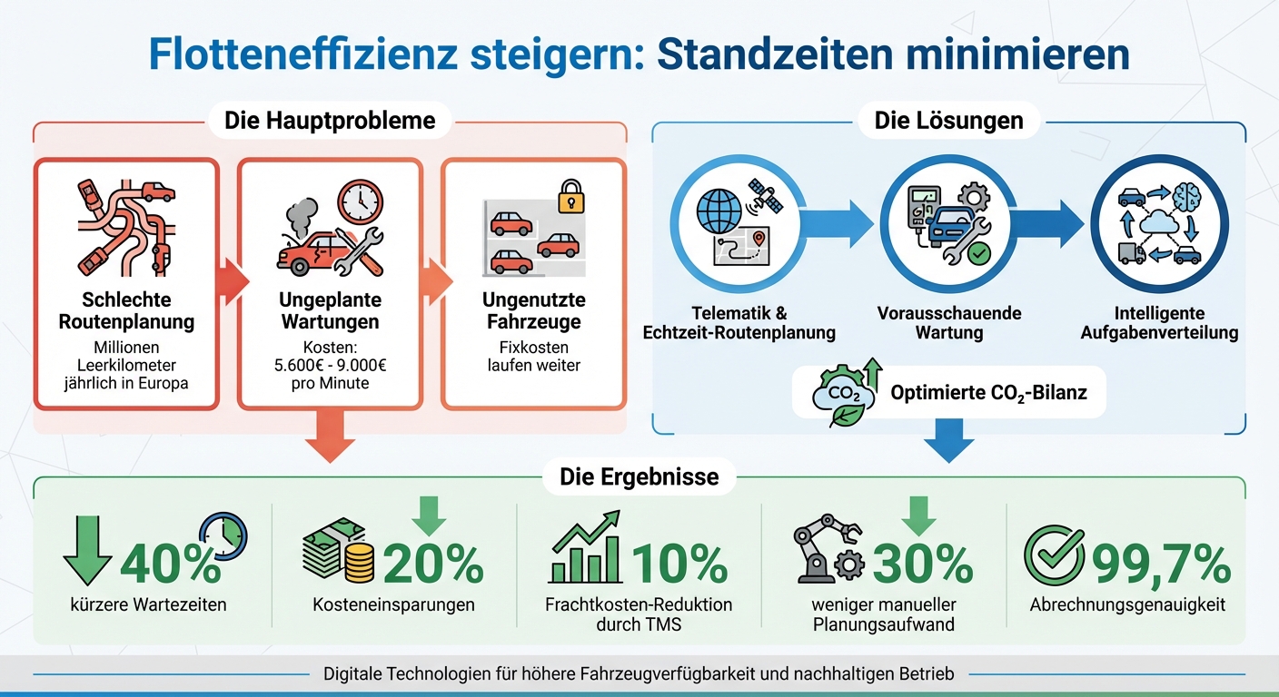 Flotteneffizienz steigern: Standzeiten reduzieren und Kosten senken