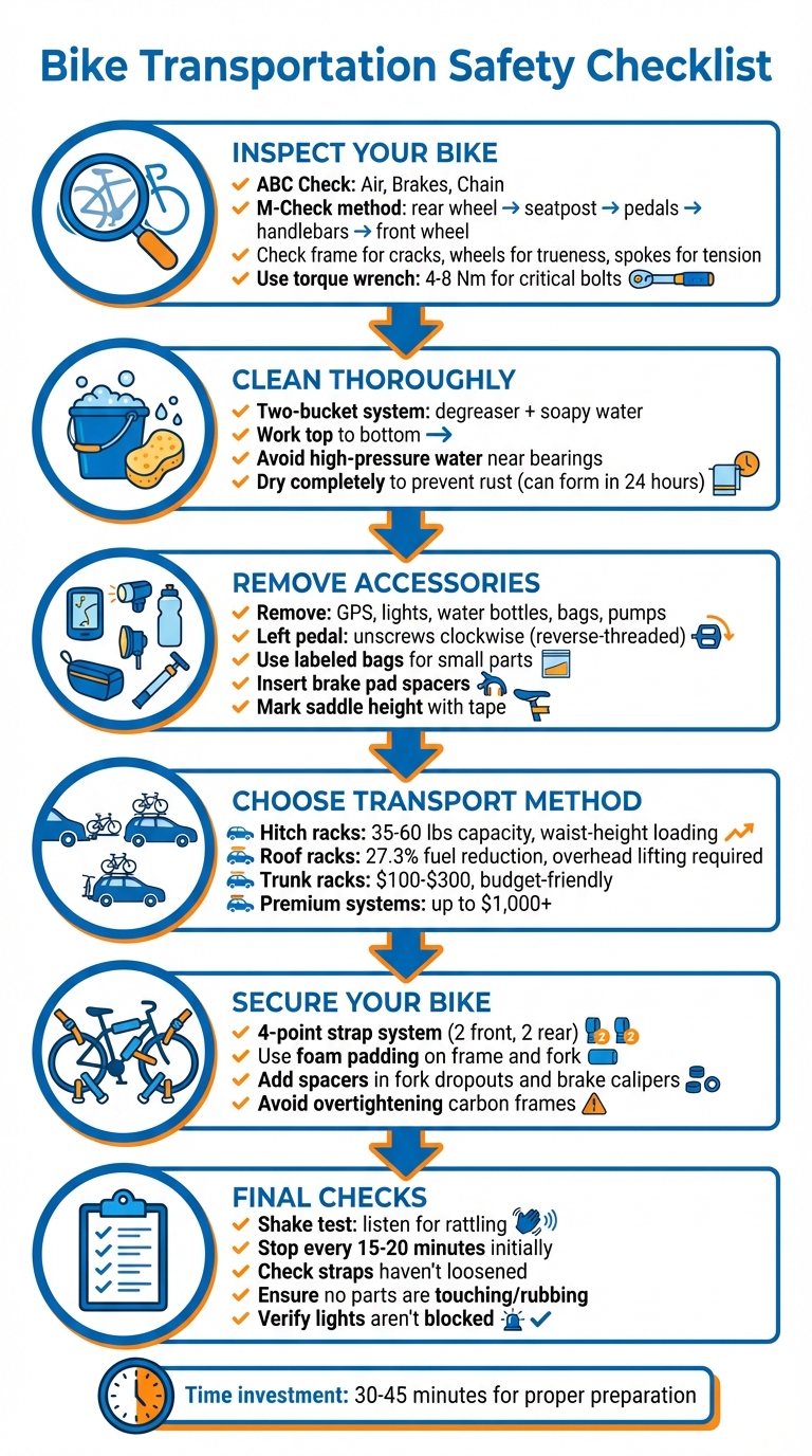 6-Step Bike Transportation Safety Checklist