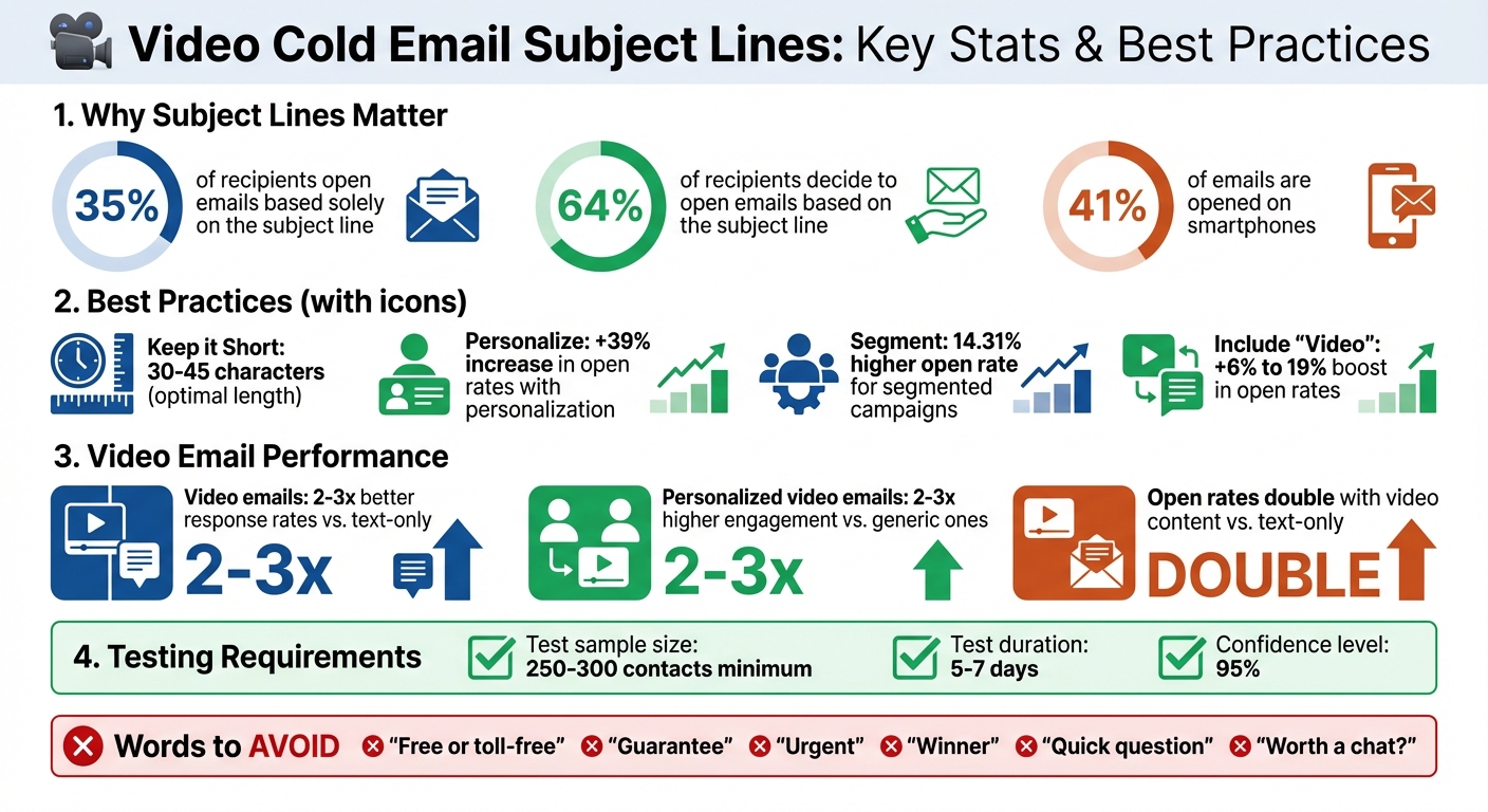Video Cold Email Subject Line Statistics and Best Practices