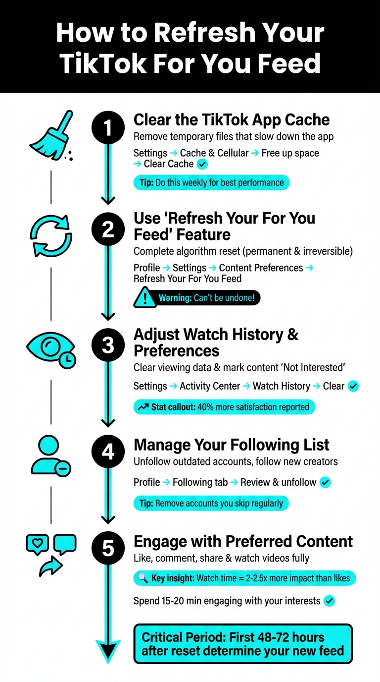 5 Steps to Reset Your TikTok For You Page Feed
