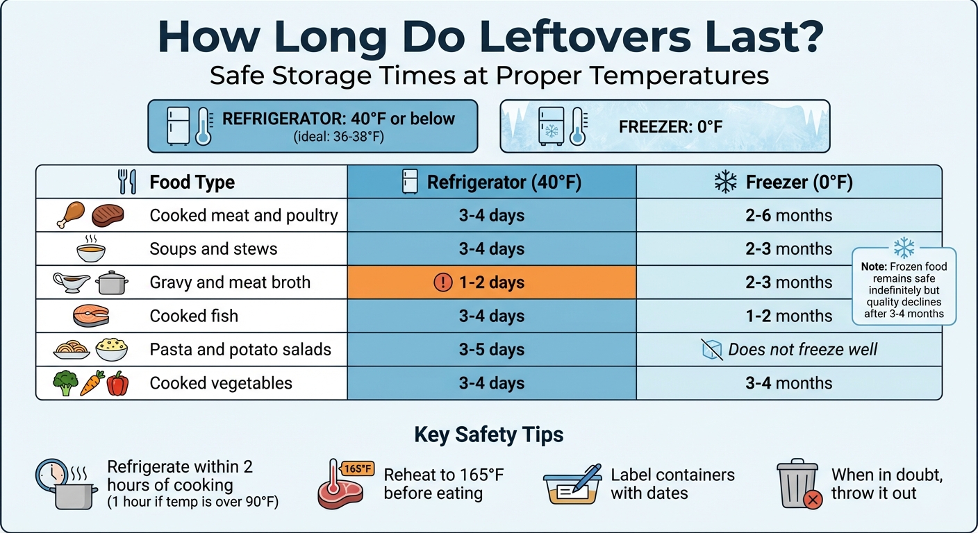 Food Storage Guide: Refrigerator and Freezer Times for Leftovers
