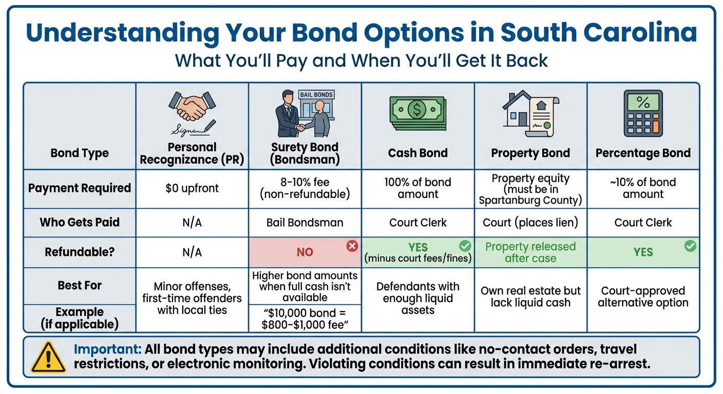 5 Types of Bonds in South Carolina: Requirements and Costs Comparison