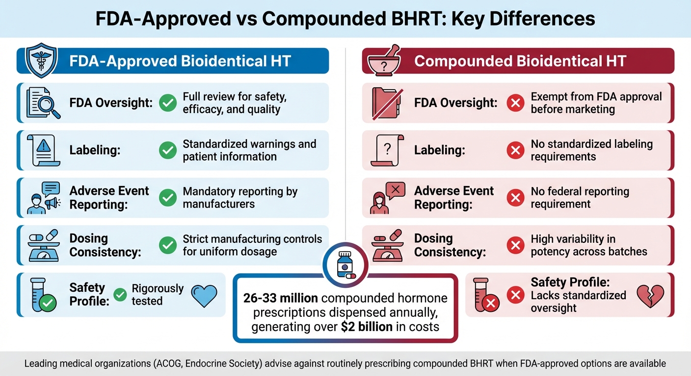 FDA-Approved vs Compounded BHRT: Safety and Regulatory Differences
