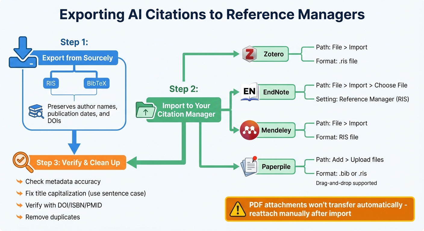 How to Export AI-Generated Citations to Reference Managers