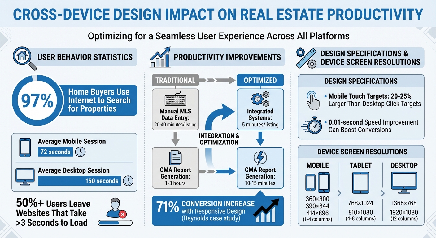 Cross-Device Design Impact on Real Estate Productivity: Key Statistics