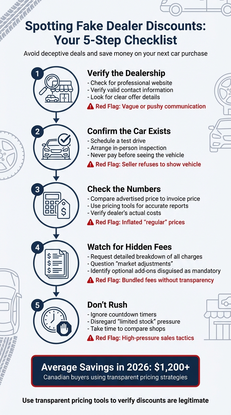 5-Step Checklist to Spot Fake Car Dealer Discounts