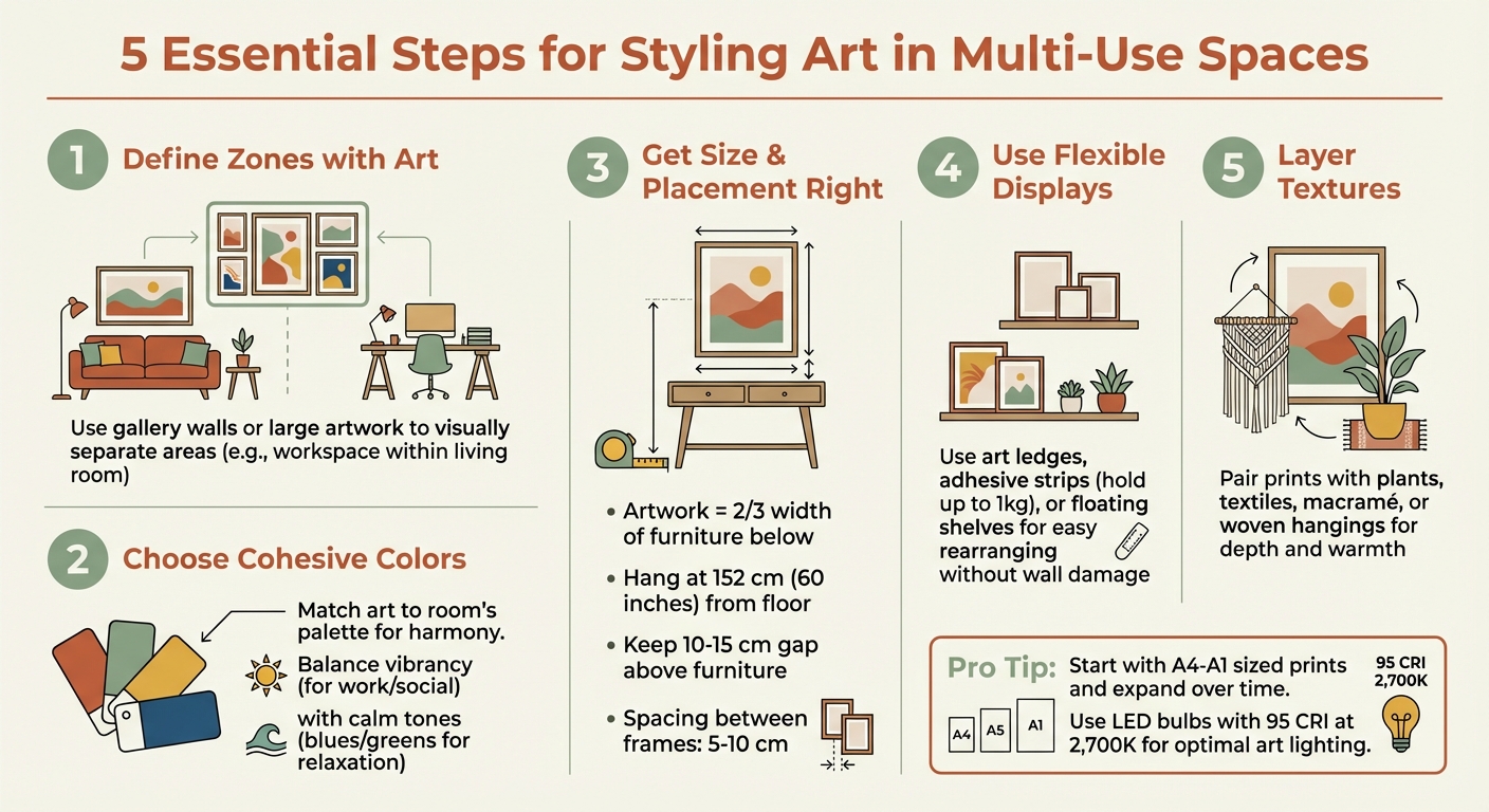 5 Essential Steps for Styling Art in Multi-Use Spaces