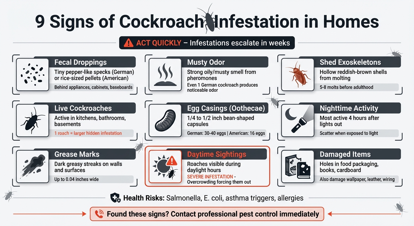 9 Warning Signs of Cockroach Infestation in Your Home