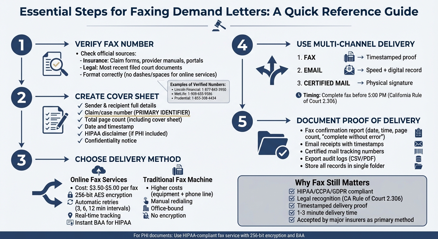 Essential Steps for Faxing Demand Letters to Insurers and Attorneys