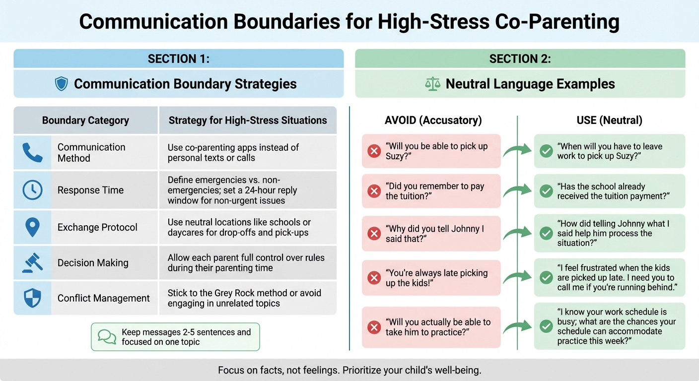 High-Stress Co-Parenting Communication Strategies: Boundaries and Language Guide