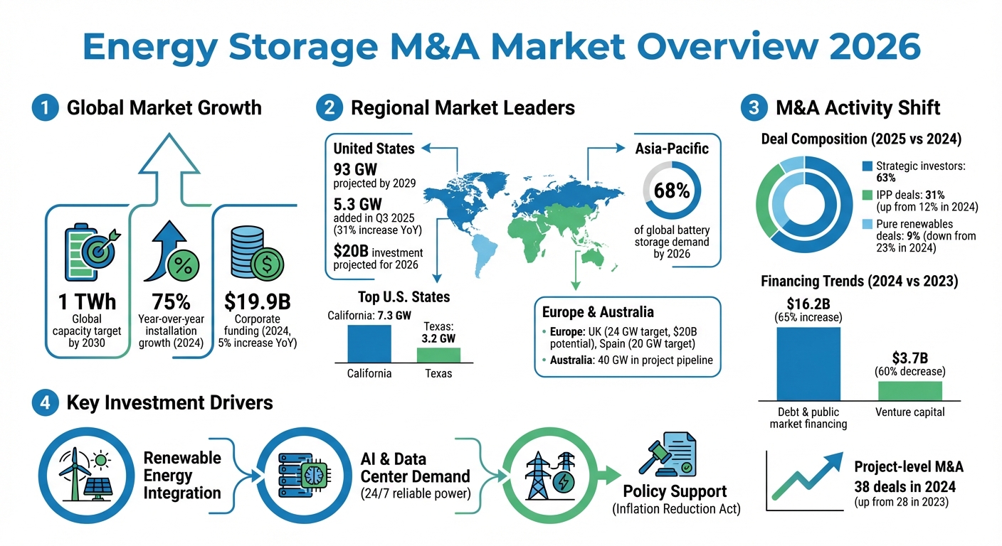 Energy Storage Market Growth and M&A Trends 2026