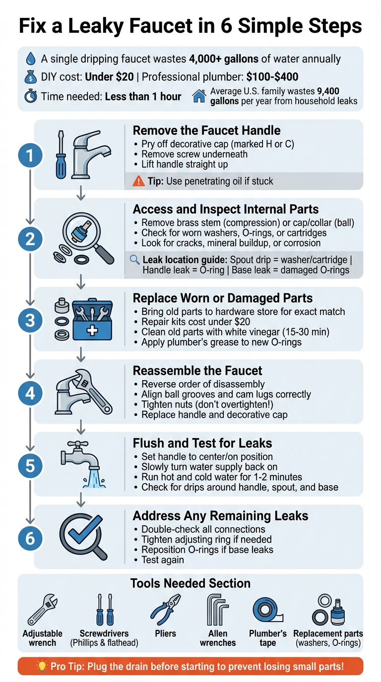 6-Step Guide to Fixing a Leaky Faucet at Home