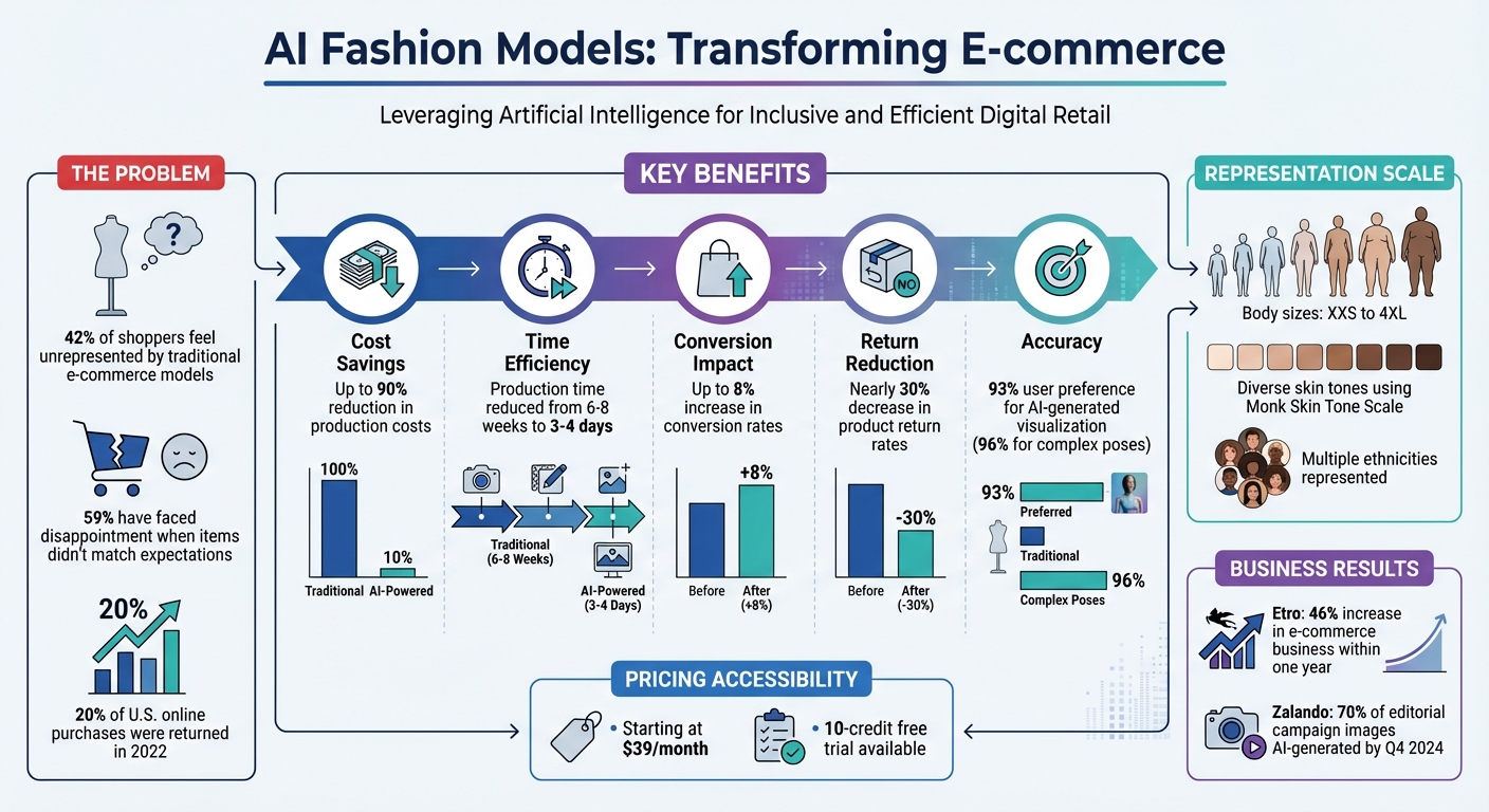 AI Fashion Models Impact on E-commerce: Key Statistics and Benefits