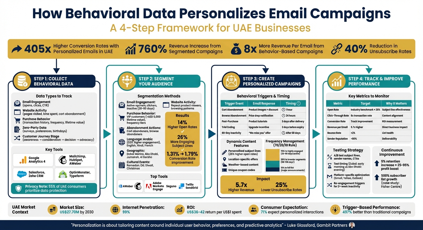 4-Step Process for Personalizing Email Campaigns with Behavioral Data