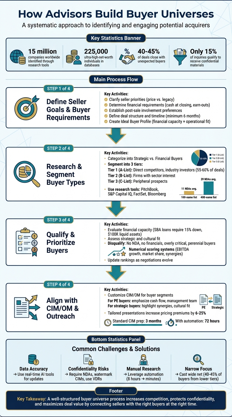 4-Step Process for Building a Buyer Universe in M&A Transactions