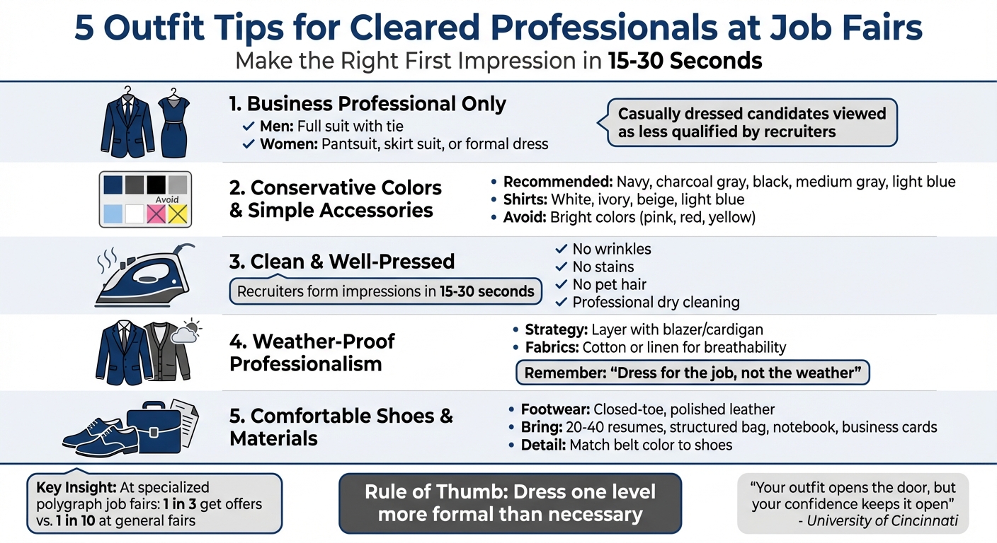 5 Essential Outfit Tips for Cleared Job Fair Success