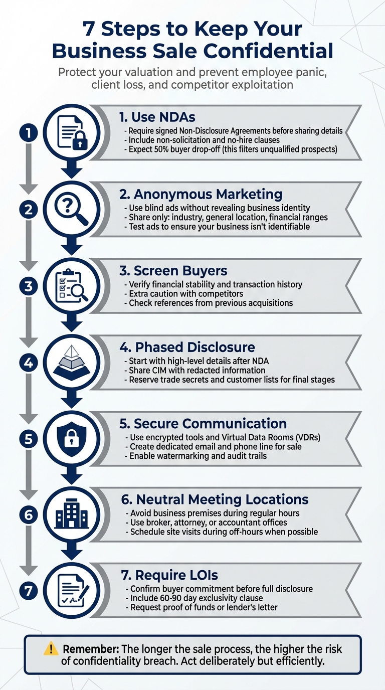 7-Step Process to Keep Your Business Sale Confidential