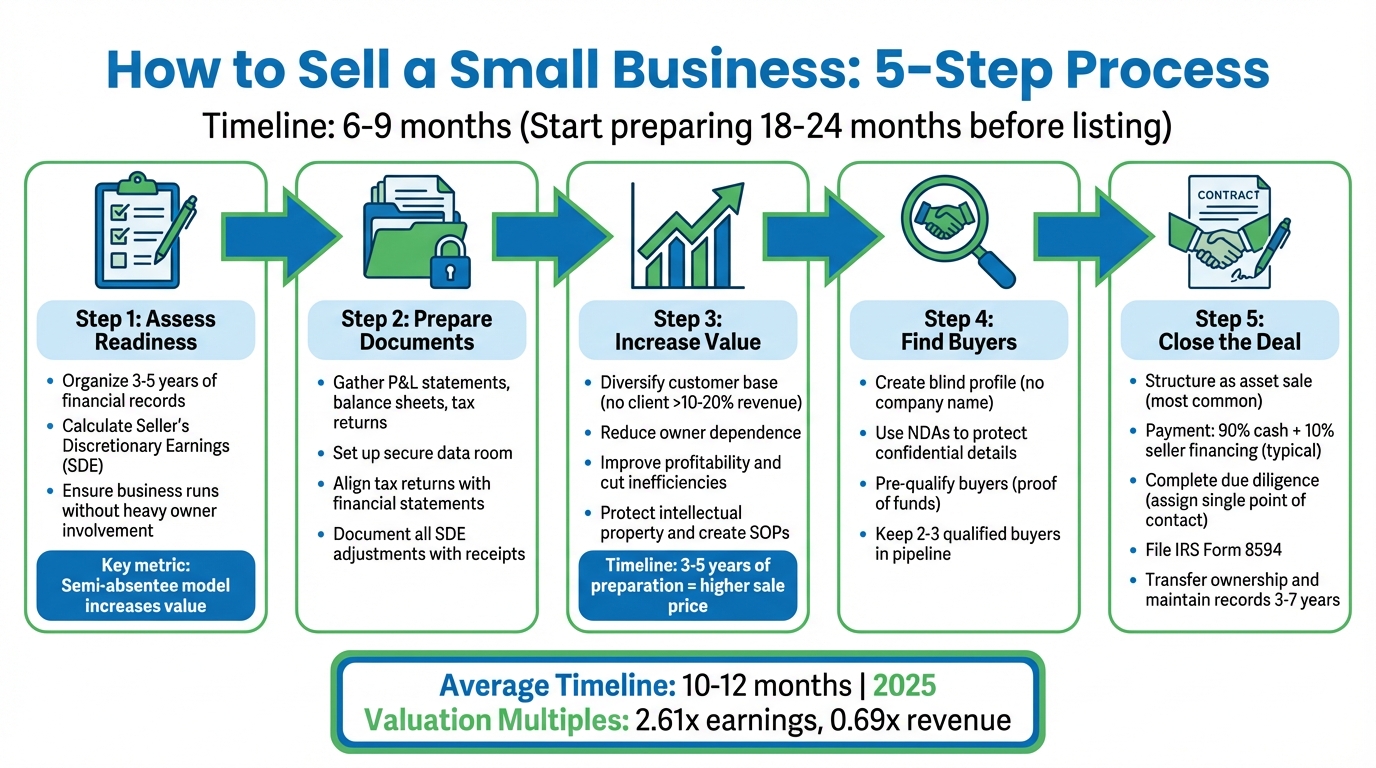 5-Step Process to Sell a Small Business Successfully