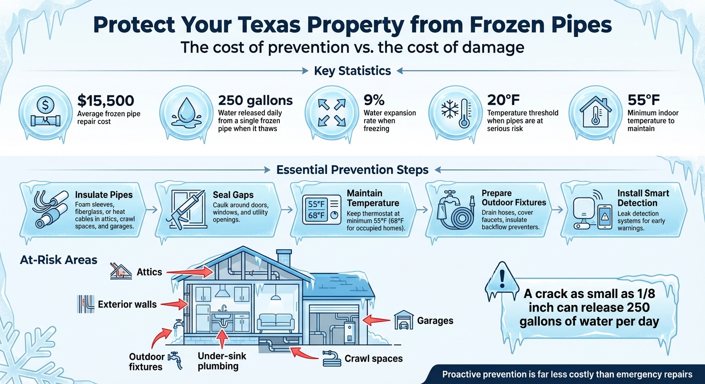 Texas Frozen Pipe Prevention: Essential Steps and Cost-Saving Statistics