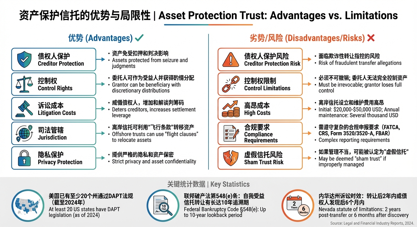 资产保护信托优势与风险对比分析
